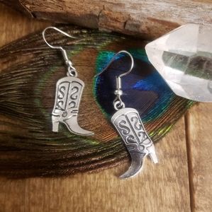 Country Western Cowboy BOOT Earrings Boho Cowgirl Earrings Equestrian Jewelry